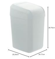 Afvalemmer Denox Wit 30 L - thumbnail