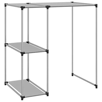 VidaXL Opbergrek voor boven wasmachine 87x55x90,5 cm ijzer grijs VidaXL Opbergrek voor boven wasmachine 87x55x90,5 cm ijzer grijs