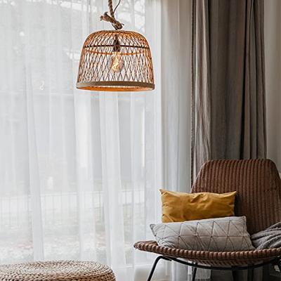 QAZQA Landelijke hanglamp rotan - Calamus