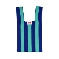 Kitsch Kitchen Poppy Bag Blauw Strepen - thumbnail