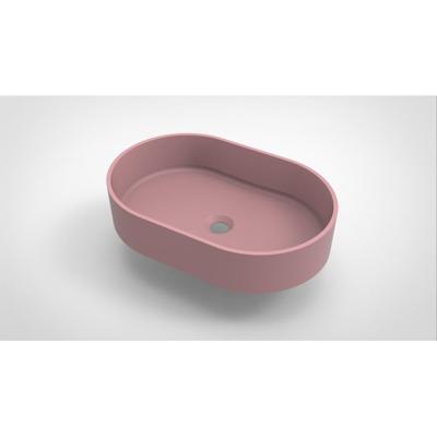 Opbouw Waskom Arcqua Case Ovaal 55x36 cm Mat Roze Arcqua