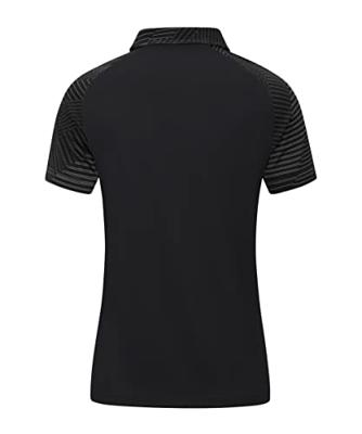 JAKO 6322D Polo Performance Dames - Zwart/Antra Light - 36