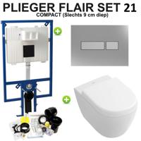 Plieger Flair Compact Subway 2.0 Compact set21 Chroom/ Matchroom (meerprijs €30,00) - thumbnail