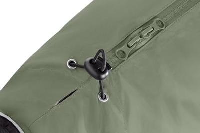 HUNTER Hondenjas Uppsala, kleur: kaki, 2-in-1 design met uitneembare binnenvoering, waterafstotend, reflecterende biezen, gesloten buikzijde, optimale pasvorm, maat: 47,5
