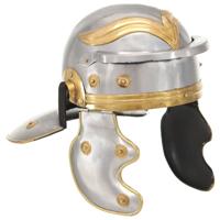Soldatenhelm Romeins replica staal zilverkleurig - thumbnail