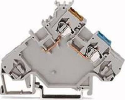 WAGO 280-564 Initiatorklem 5 mm Spanveer Toewijzing: L Grijs 10 stuk(s)