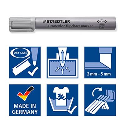 Staedtler 356 SWP8 Flipchartmarker Flipchartmarker Ronde punt 2 - 5 mm 8 stuk(s)