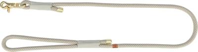 TRIXIE Soft Rope 1984019 Hondenriem, M-L 1,0 m/10 mm, grijs, robuuste lange hondenriem van touw met Trigger Snap Hook, voor middelgrote honden, zacht en rond materiaal, met polsband