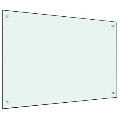 VidaXL Spatscherm keuken 90x60 cm gehard glas wit VidaXL Spatscherm keuken 90x60 cm gehard glas wit