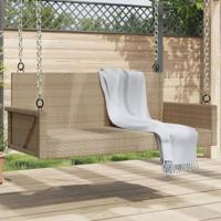 Schommelbank 119x56x48 cm poly rattan beige - thumbnail