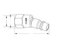 KS Tools 515.3394 5153394 Perslucht-kogelgewricht 1 stuk(s) - thumbnail