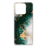 TPU Siliconen Hoesje voor Xiaomi Redmi 10C Marmer Groen - thumbnail