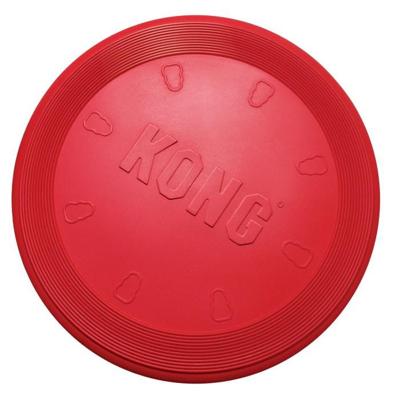 KONG Flyer, robuuste hondenfrisbee van natuurlijk rubber, voor kleine honden