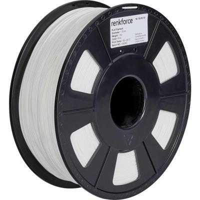 Renkforce RF-4511190 Filament PLA kunststof 1.75 mm 1000 g Wit 1 stuk(s) Renkforce RF-4511190 Filament PLA kunststof 1.75 mm 1000 g Wit 1 stuk(s)