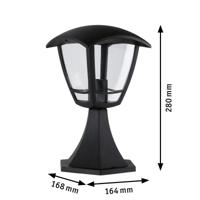 Paulmann 94393 Wandlamp E27 Helder, Zwart - thumbnail