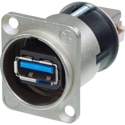 Neutrik NA USB3 doorvoer chassisdeel nikkel