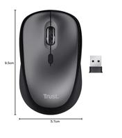 Trust Yvi+ Draadloze Muis ECO Muis Zwart - thumbnail