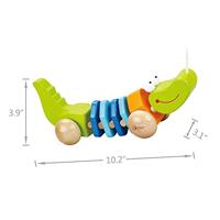 Classic World houten trekdier krokodil - thumbnail