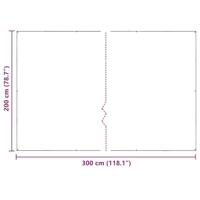 Plantenafdekking met zeilringen 2x3 m PVC - thumbnail