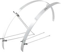 CONTEC spatbordset "flat fender" ct fender set flat fender "28" 32mm alu silver - thumbnail