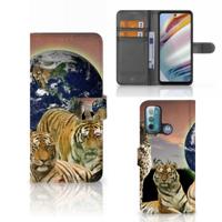 Motorola Moto G60 | Telefoonhoesje | Met pasjeshouder | Roofdieren - thumbnail