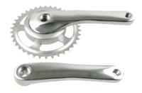 Gazelle Crankstel linea 38t aluminium/staal zilver - thumbnail