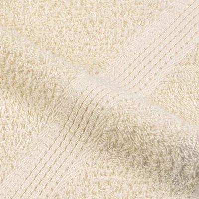 VidaXL Gastendoekjes 2 st 30x50 cm 360 g/m² 100% katoen crèmekleurig