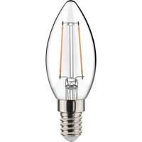 LED Filament Lamp 2W - E14 Fitting - Warm Wit 2700K - Transparant Glas - thumbnail