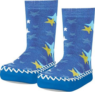 Playshoes soksloffen Sterren Blauw-23-26 Playshoes soksloffen Sterren Blauw-23-26