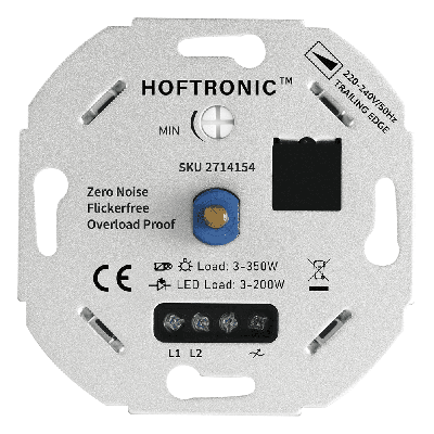 LED dimmer - 3-200 watt - Geschikt voor fase afsnijding - Universeel LED dimmer - 3-200 watt - Geschikt voor fase afsnijding - Universeel
