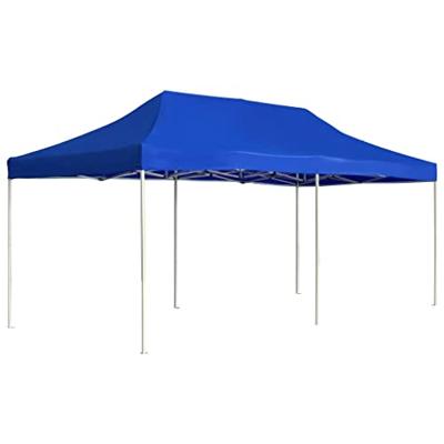 Partytent professioneel inklapbaar 6x3 m aluminium blauw