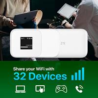 ZTE MF986D MiFi router 866 MBit/s Wit - thumbnail