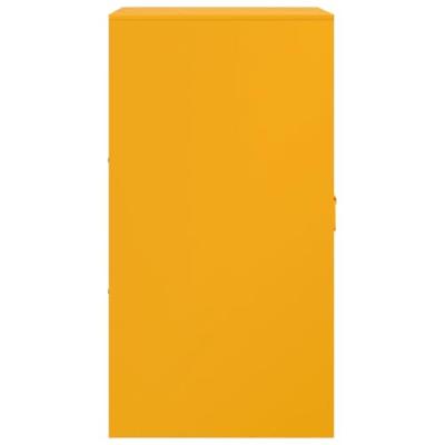 Dressoir 34,5x39x73 cm staal mosterdgeel