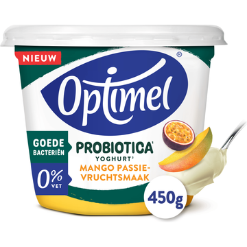 Optimel Probiotica Yoghurt Mango Passievrucht Smaak 0% Vet 450 g bij Jumbo