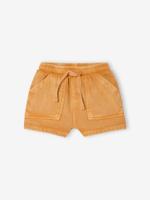 Babysweater met vintage-effect okergeel - thumbnail