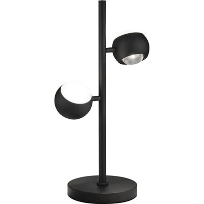 LED Tafellamp - Musterring Cannon - 2 Lichtpunten van 5 Watt - Dimbaar - Aanpasbare Lichtkleur - Geheugenfunctie - Up-and-down Verlichting - Mat Zwart - Metaal