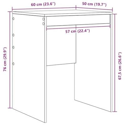 Bureau met lade 2 pcs Grijs Sonoma