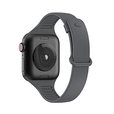 TPU Slim Fit bandje - Space Grey - Geschikt voor Apple Watch 38mm / 40mm / 41mm / 42mm TPU Slim Fit bandje - Space Grey - Geschikt voor Apple Watch 38mm / 40mm / 41mm / 42mm