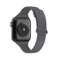 TPU Slim Fit bandje - Space Grey - Geschikt voor Apple Watch 38mm / 40mm / 41mm / 42mm - thumbnail