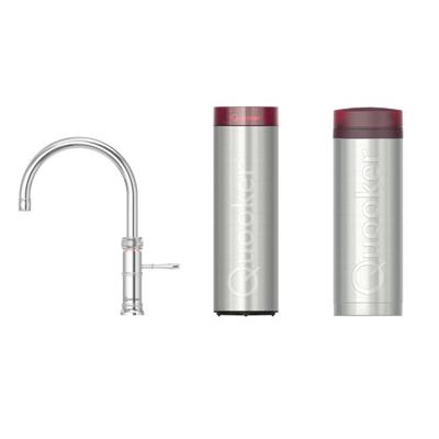 Quooker Classic Fusion Round kokendwaterkraan - draaibare uitloop - PRO3 incl. Cube reservoir - Warm / kokend / bruisend / gefilterd water - Chroom 3CFRCHR-CUBE Quooker Classic Fusion Round kokendwaterkraan - draaibare uitloop - PRO3 incl. Cube reservoir - Warm / kokend / bruisend / gefilterd water - Chroom 3CFRCHR-CUBE