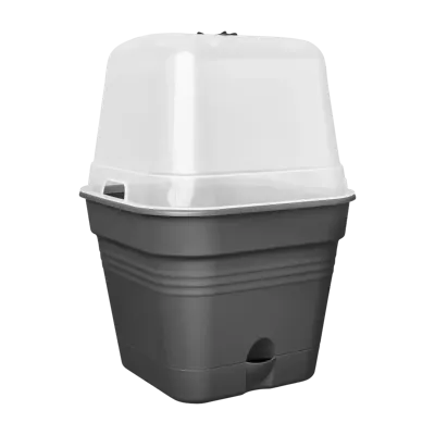 Elho green basics growpot square all-in-1 living black 35 Elho green basics growpot square all-in-1 living black 35