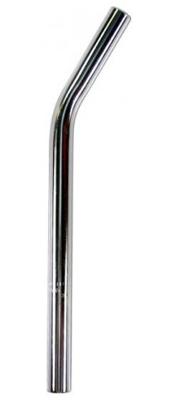 Zadelpen Freestyle ø25,4 mm / 360 mm gebogen staal - zilver