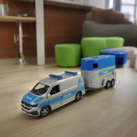 Kids Globe VW Transporter politie met paardentrailer - thumbnail