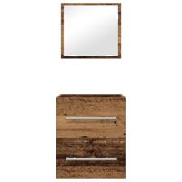 Badkamer Kast met lade Oude hout 41 x 38.5 x 48 cm Bewerkt hout - thumbnail