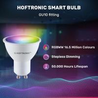 Set van 3 Chandler - Smart inbouwspot - IP20 voor binnen - 5,5 Watt 345 Lumen - Kantelbaar - Wifi + Bluetooth - RGBWW - GU10 - Google Home, Amazon Alexa en Siri - RVS - thumbnail