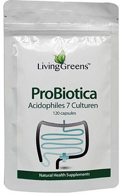Livinggreens Probiotica acidophilus 7 culturen 120 Capsules