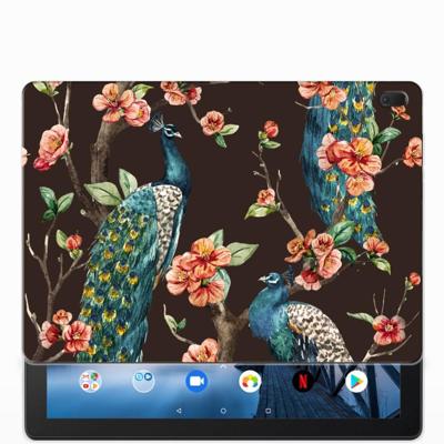 Lenovo Tab E10 Back Case Pauw met Bloemen Lenovo Tab E10 Back Case Pauw met Bloemen