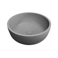 Opbouw Waskom Best Design Solid Surface New-Stone Astoria 42 cm Grijs - thumbnail