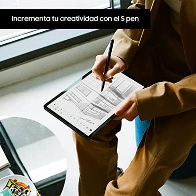 Samsung Galaxy Tab S7+, Android tablet met pen, 5G, WiFi, 3 camera's, grote 10.090 mAh batterij, 12,4 inch super AMOLED-display, 256 GB/8 GB RAM, tablet in zwart