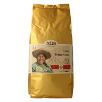 SUN Coffee Cafe femenino bonen dark roast bio 1 Kilogram - thumbnail